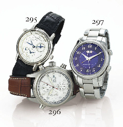 JAEGER-LECOULTRE. A FINE LIMITED EDITION PLATINUM AUTOMATIC DUAL TIME WRISTWATCH WITH CENTER SECONDS, DATE, POWER RESERVE AND WORLD TIME 