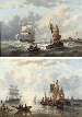 On calm water; and On a choppy sea