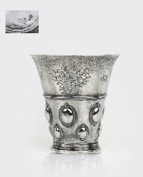 A fine and rare Dutch silver beaker shaped as a 'Berkemeijer...