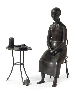 Seated woman at table