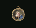 William, 3rd Viscount Courtenay, later 9th Earl of Devon, in heavily gold-embroidered black coat with high-standing gold-embroidered red collar, and high-standing lace-bordered white collar with tassels, blue cloak draped over left shoulder