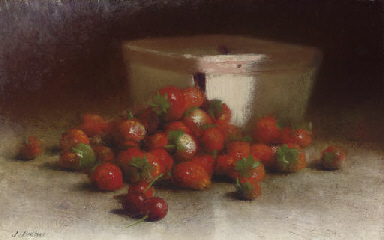 Strawberries and Upright Box  