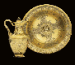 LOUISA, VISCOUNTESS BERESFORD'S TOILET SERVICE
A WILLIAM IV SILVER-GILT EWER AND BASIN