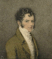 Portrait of a young gentleman, half-length, in a green coat with a white waistcoat and stock