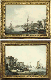 On the Thames near Westminster; and The Old King's Head on the Thames