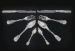 RARE ENSEMBLE DE COUVERTS EN ARGENT AUX ARMES DE NAPOLEON Ier