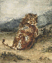 Combat d'un lion et d'un tigre
