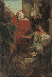 A cardinal giving his blessings  