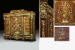 AN IMPORTANT ENGLISH ORMOLU AND PORCELAIN-MOUNTED KINGWOOD, BURR AMBOYNA, HAREWOOD, FRUITWOOD, IVORY AND MOTHER-OF-PEARL MARQUETRY AND PARQUETRY CABINET
