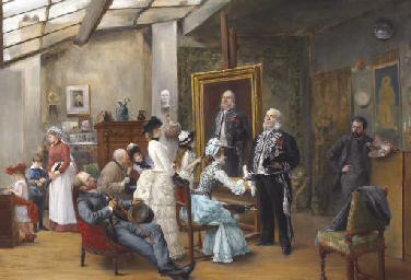 Henri Brispot (French, 1846-1928) , In the Artist's Studio | Christie's