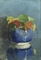 East Indian Cress in a blue ginger jar