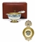 A Jeweled Silver-Gilt and Enamel Presentation Kovsh  