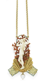 ivory pearl pendant