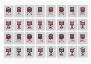 Andy Warhol, '32 Cans of Campbell's Soup,' 1962  