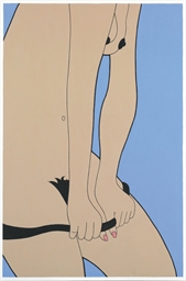 Woman Removing Panties  