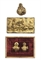A PAIR OF ITALIAN GILT-BRONZE RELIEF PLAQUES OF SAINTS  