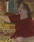 Jeune femme peignant  
