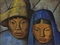 La pareja en azul  
