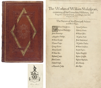 [SHAKESPEARE, William (1554-1616). Comedies, Histories, and Tragedies, edited by John Heminge (d. 1630) and Henry Condell (d. 1627). London: Isaac Jaggard, and Ed[ward] Blount, 1623].