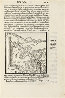 VITRUVIUS POLLIO, Marcus (c.70 BC-c.15 BC). De architectura. Edited by Fra Giovanni Giocondo (1433-1515). Venice: Giovanni Tacuino, 22 May 1511.