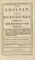 [BERKELEY, George (1685-1753)]. The Analyst; or, a Discourse Addressed to an Infidel Mathematician. London; J. Tonson, 1734.