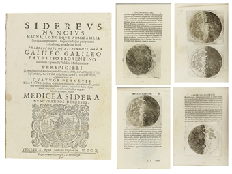 GALILEI, Galileo. Sidereus nuncius magna, longeque admirabilia spectacula pandens. Venice: Tommaso Baglioni, 1610.