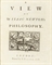 [NEWTON, Sir Isaac]. -- [PEMBERTON, Henry (1684-1771)]. A View of Sir Isaac Newton's Philosophy. London: S. Palmer, 1728.
