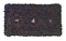 A COTTON AND WOOL NEEDLEPOINT PENNY RUG,  