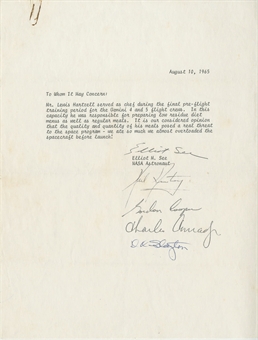 Astronaut Signed Letter  