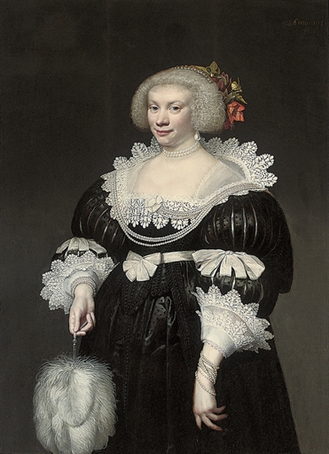 "Portrait of a lady" by Jan Anthonisz van Ravesteyn, circa 1630-50