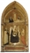 The Madonna and Child with Saints Anthony Abbot and Catherine of Alexandria, The Crucifixion above 