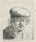 Self-Portrait with Cap pulled forward (B., Holl. 319; H. 58)  