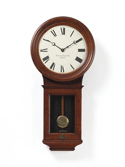 a pendulum wall clock in a