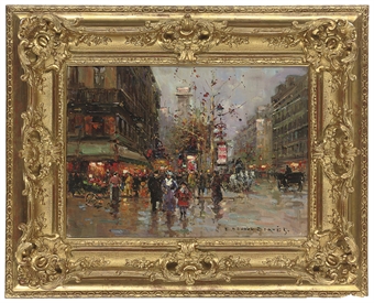 Evening before the Port Saint-Denis, Paris  