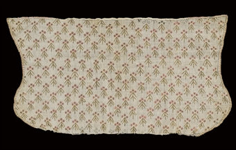 A PINK AND GOLD COIF  