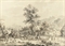 Military convoy in a mountain landscape  