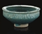 A KASHAN MOULDED TURQUOISE GLAZED BOWL, IRAN, 13TH CENTURY  