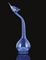 A FINE SAFAVID OR QAJAR BLUE GLASS TEAR CATCHER, IRAN, 17TH-18TH CENTURY 