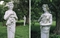 A PAIR OF ITALIAN MARBLE FEMALE HERMS, EMBLEMATIC OF SPRING AND AUTUMN  