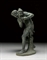 A LARGE ITALIAN BRONZE FIGURE OF A FAUN  