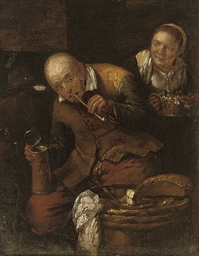 Peasants in a kitchen interior  