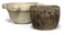 AN ITALIAN MARBLE MORTAR  