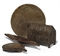 A LARGE INDIAN WOOD CIRCULAR CHARGER  