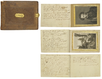 PUSHKIN, Aleksandr Sergeevich, and others -- Poeticheskii al'bom. [Poetical Commonplace Book.] St. Petersburg: c.1828.