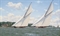 Lulworth and Britannia racing off the Royal Yacht Squadron  