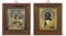 A PAIR OF WEDDING ICONS DEPICTING THE OZERIANSKAYA MOTHER OF GOD AND CHRIST PANTOKRATOR 