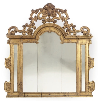 Furniture Italian Style on An Italian Giltwood Overmantel Mirror   Of Baroque Style  Early 20th
