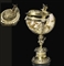 COUPE NAUTILE ET MONTURE EN VERMEIL  