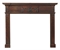 AN IRISH WALNUT CHIMNEYPIECE  