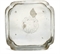 A SMALL GEORGE I SHAPED-SQUARE SILVER TRAY  